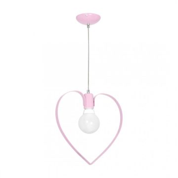 Suspensie Amore 99532, metal, 1 x E27,  60 W, roz, 31 cm