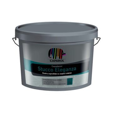 Masa de spaclu decorativa Capadecor Stucco Eleganza, crem deschis metalizat, 2,5 L