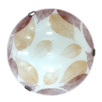 Plafoniera Klausen Moss, metal, 1 x E27, 60 W, alb, 40 cm