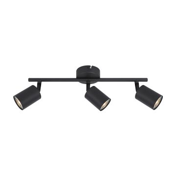Spot luminos Spike, 3 x GU10, metal, negru, 42 cm