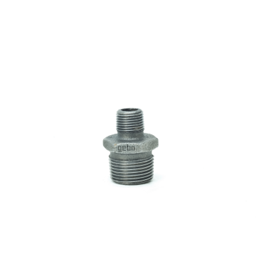 Niplu redus Gebo, fonta neagra, 2 x 1
