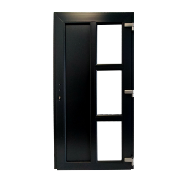 Usa PVC pentru intrare, gri antracit, 96 x 205 cm, dreapta