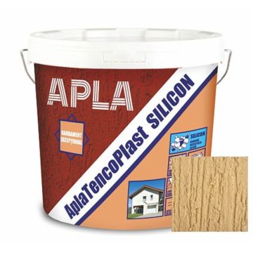 Tencuiala decorativa siliconica AplaTencoPlast, aspect scoarta de copac, granulatie 2 mm, exterior, sweet home, 24 kg