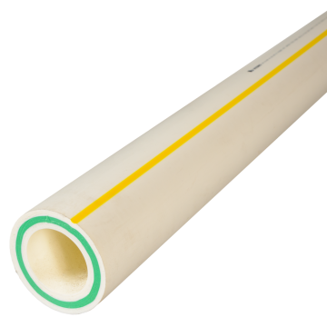 Teava PPR 75 mm Vesbo, insertie fibra sticla, 20 bar, alb, 4m