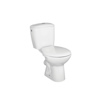 Set compact WC Fayans Canto, portelan, alb, evacuare laterala, max. 6 l, 77 x 64.5 x 35.5 cm