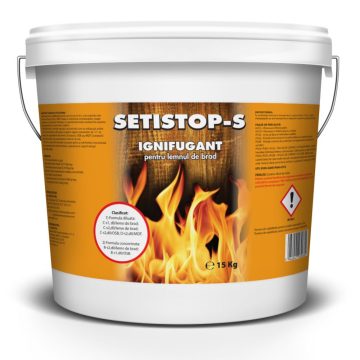 Ignifugant pentru lemn SETISTOP-S, incolor/gri deschis, 15 kg