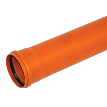 Teava PVC SN4 Valplast, canalizare exterioara, cu mufa si garnitura, diametru 315 mm, 2 m