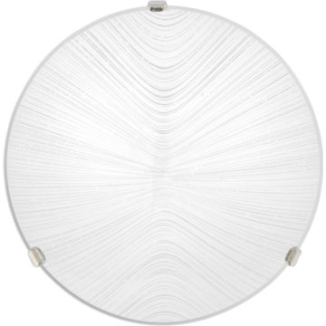 Plafoniera Rahos, metal, 1 X E27, 60 W, gri, diametru 30 cm