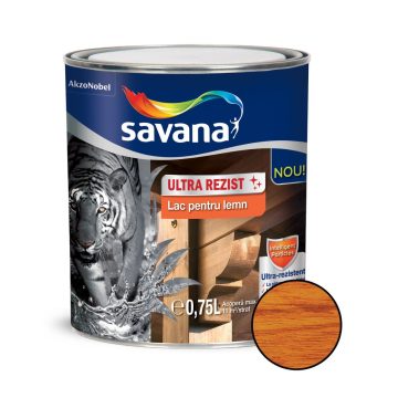 Lac pentru lemn Savana ultra rezist, interior / exterior, cires, 0.75 l