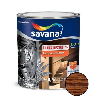 Lac pentru lemn Savana ultra rezist, interior / exterior, teak, 0.75 l