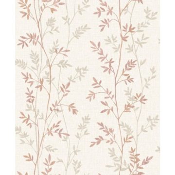 Tapet vinil Grandeco Natural Forest, alb, 53 cm
