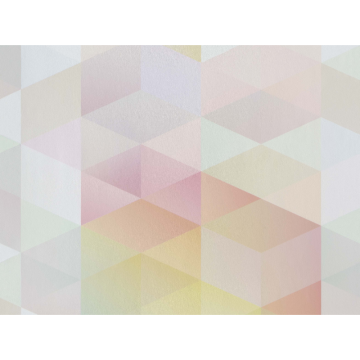 Tapet vinil Smalltalk 219280, 3D geometric triunghiuri multicolore, 0.53 x 10 m
