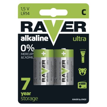 Set baterie Emos Raver, C/R14, 2 bucati