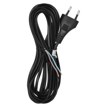 Cablu de alimentare cu stecher MYYUP Emos, 2 x 0.75 mm2, negru, 5 m