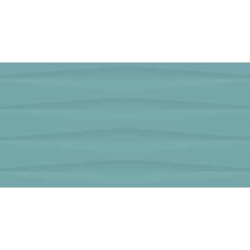 Faianta baie rectificata Spring Stripes, turquaz, lucios, uni, 60 x 30 cm