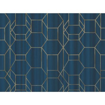 Tapet vinil Dimensions 219602, model geometric albastru, 0.53 x 10 m