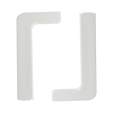 Terminatii stinga-dreapta pentru profil Gola 8006, plastic, alb
