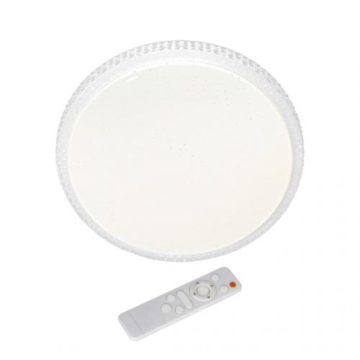 Plafoniera Cruz, LED, metal, 40 W, IP20, alb, 40 cm