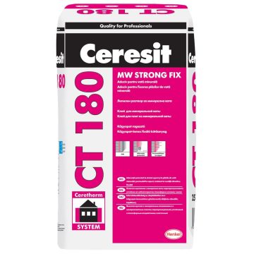 Adeziv pentru vata minerala, Ceresit CT 180, interior/exterior, 25 kg