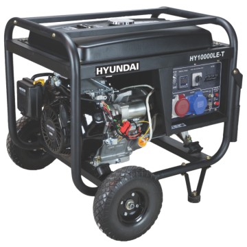 Generator curent electric Hyundai Full Power HY10000LE, 8,8/7 kW, 1 x 220 + 1 x 380, capacitate rezervor 25 l