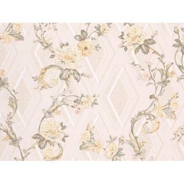 Tapet hartie DPLX Embosat, crem, model floral, 10.05 x 0.53 m