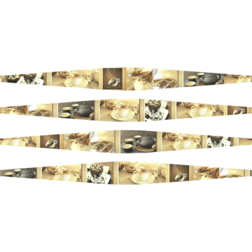 Faianta decorativa bucatarie Summer Stripe, lucioasa, multicolor, 60 x 30 cm