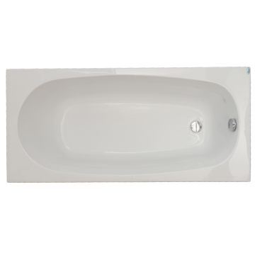 Cada baie dreptunghiulara Fibrex Anca, acril, alb, 1200 x 700 x 380 mm