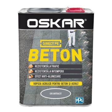 Email Oskar Direct pe beton, gri antracit, interior/exterior, 2,5 l