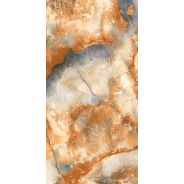 Gresie portelana Stella High Glossy pentru interior/exterior, maro, 120 x 60 cm