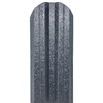 Sipca metalica gard Tisa, gri, RAL 7024, mat, 0.4 mm, 1500 x 115 mm, 25 bucati + 50 bucati surub autoforant