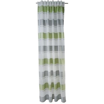 Perdea 2516 40, alb si verde, 140 x 245 cm