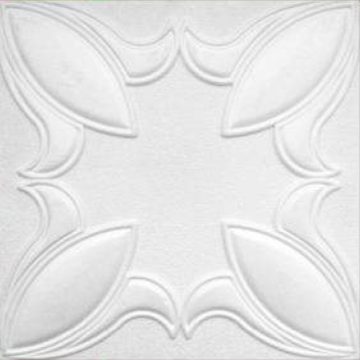 Plafon decorativ Decosa Istanbul, polistiren expandat, alb, clasic, 50 x 50 cm, 15 mm
