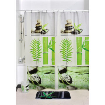 Perdea dus Romtatay Jungle, peva, imprimeu, 180 x 180 cm