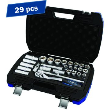 Set chei tubulare 1/2 Hyundai HY-59653, 29 piese