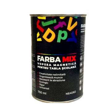 Vopsea cu proprietati magnetice Farba Mix negru, 750 ml