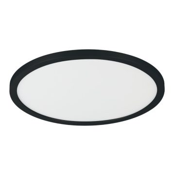 Plafoniera Campaspero, plastic, LED, 18 W, negru, 29.5 cm