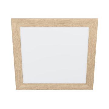 Plafoniera Calemar 1, lemn/metal, LED, 19 W, 43.7 x 43.7 cm