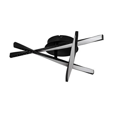 Lustra Adeje, plastic, LED, negru, 12.5 W, 41.5 x 36.5 cm