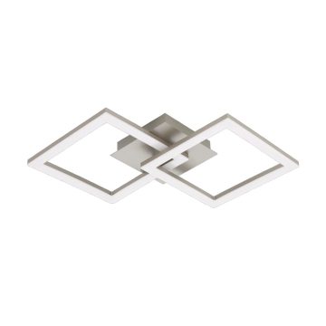 Plafoniera Huerta, plastic, LED, 20 W, alb si negru, 31 x 52.5 cm