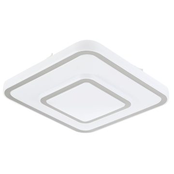 Plafoniera Pedroza, plastic, LED, 4 x 4.3 W, alb, 33 x 33 cm