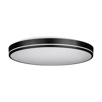 Plafoniera Orotava D395, plastic, LED, 2 x 11 W, alb si negru, 39.5 cm