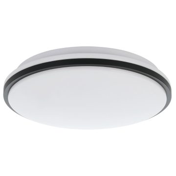 Plafoniera Marunella S, plastic, LED, 18 W, alb si negru, 34 cm