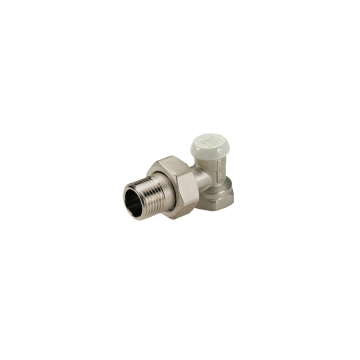 Robinet colt retur pentru radiator Tiemme, o-ring, alama, 1/2