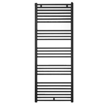 Calorifer baie Purmo Banga, portprosop, negru, otel, 600 x 862 mm, accesorii incluse