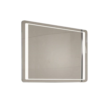 Oglinda baie Savini Due Linea, reversibila, iluminare led, 80 x 60 cm