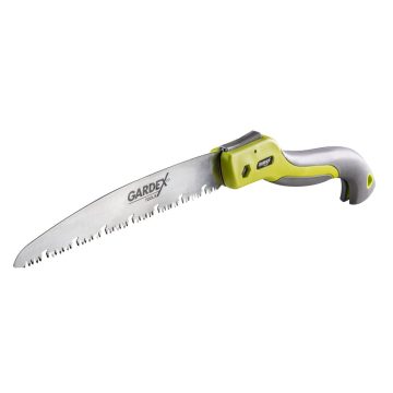 Fierastraul pliabil camp Gardex Tools, maner TPR bimaterial, 250 mm