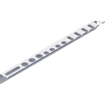 Suport grila pentru surubelnite L360, metal, alb, 360 mm