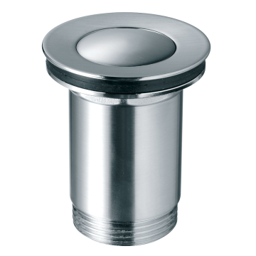Ventil lavoar Ferro S283NC, click-clack, alama, nichel, diametru 1 1/4 inch