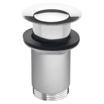 Ventil lavoar Ferro S283B, click-clack, alama, crom, diametru 1 1/4 inch
