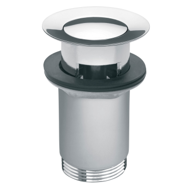Ventil lavoar Ferro S283, click-clack, alama, crom, diametru 1 1/4 inch
